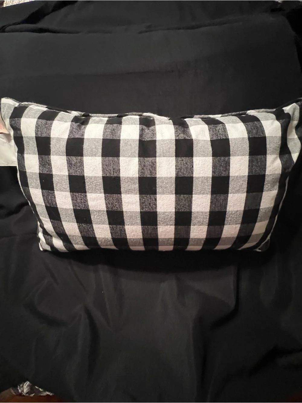 Merry Christmas Buffalo Plaid Decorative Pillow